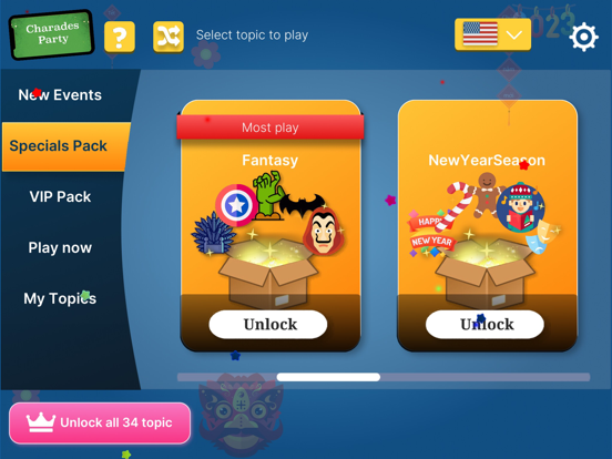 Charades! Family Guessing Game iPad screenshot 6 - Games app