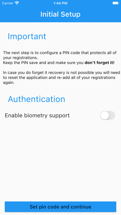 Thincast Authenticator Screenshot