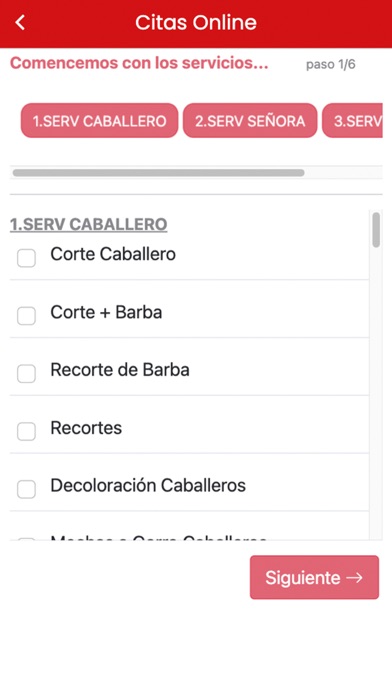 Cruz Peluqueros Screenshot