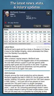 fantasy hockey draft kit '23 iphone screenshot 3