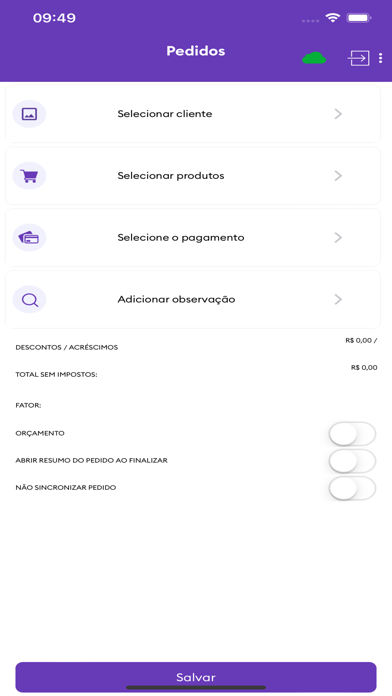 Pedidos Móveis Screenshot