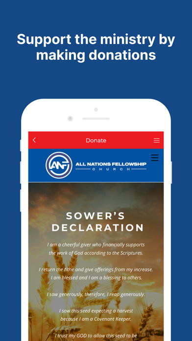 All Nations Fellowship Church Screenshot