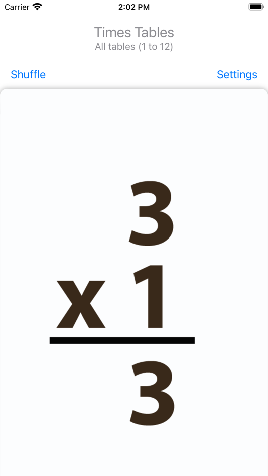 #1. Deck Of Multiplication Cards (iOS) 由: Maria Zamora