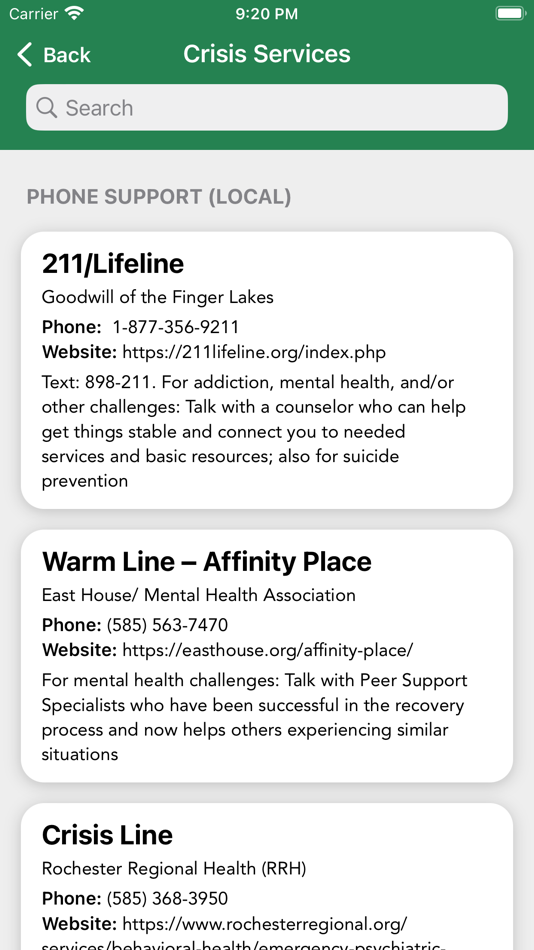 #2. Monroe Mental Health (iOS) Podle: COUNTY OF MONROE (NY)