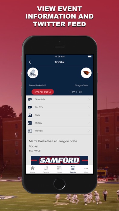 Samford Sports Screenshot