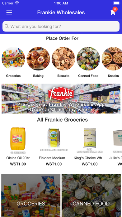Frankie Wholesale Screenshot