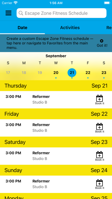 Escape Zone Fitness Screenshot