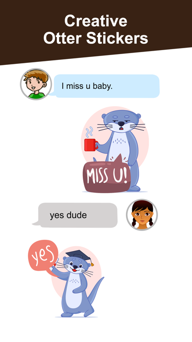 Lovely Otter Friends Screenshot