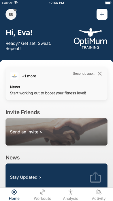 Optimum EGYM Training Screenshot