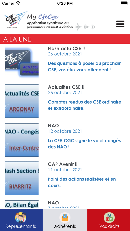 #1. My CFE-CGC Dassault (iOS) 由: Agence illisite