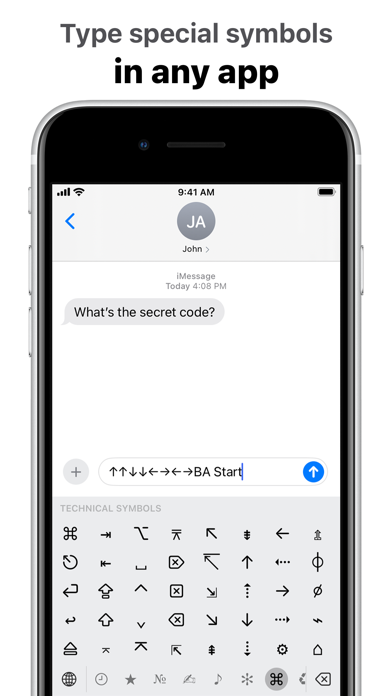 Screenshot #1 pour UniChar — Unicode Keyboard