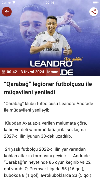 Axar.az - News portal Screenshot