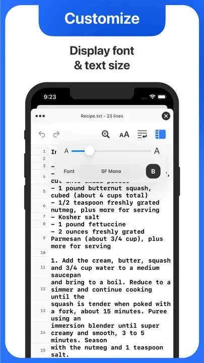 Text Editor. iPhone Ekran Görüntüsü 4