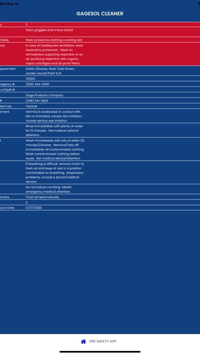 PPE Safety App Screenshot