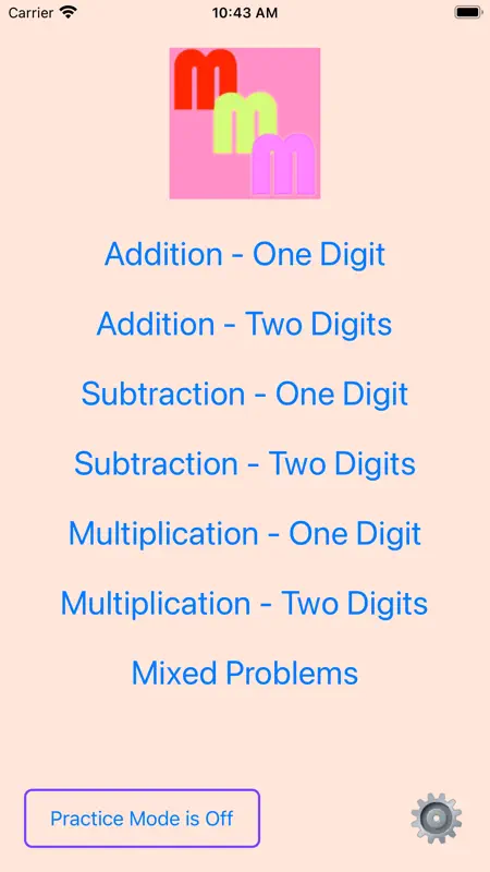 Mad Minute Math Exercises screenshot 1 of 3