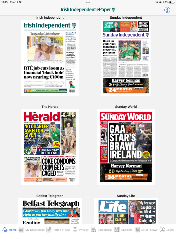 Irish Independent ePapers