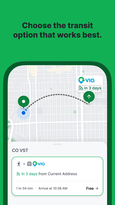 Colorado Via Student Transit Screenshot
