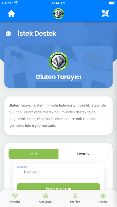 Gluten Tarayici Screenshot