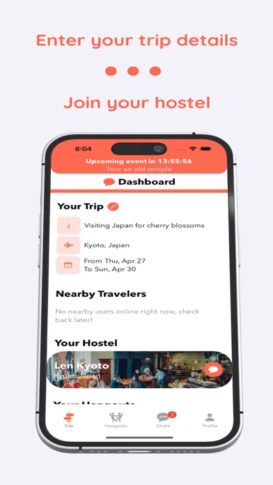 TravelChat: Meet travelers Screenshot