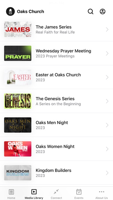 Oaks Church Screenshot
