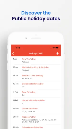 Switzerland Holiday Calendar screenshot 3