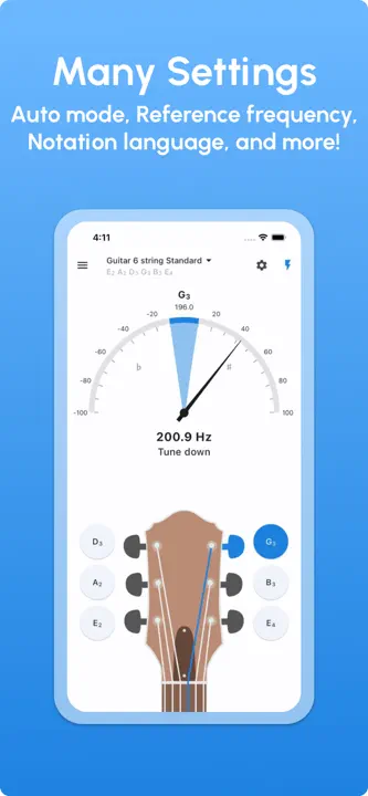 Guitar Tuner - LikeTones : capture d’écran 4 sur 4