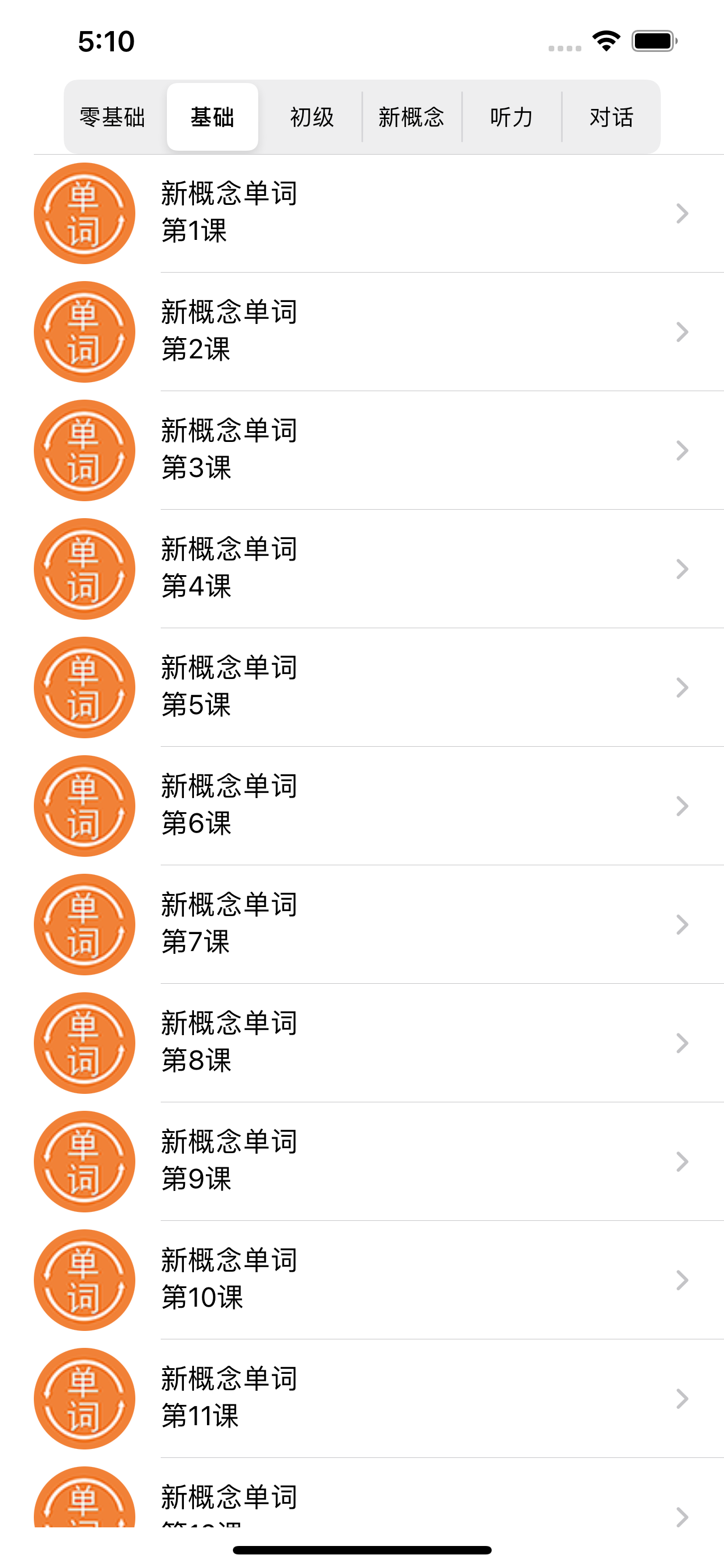 英语单词大全-零基础成人每日学习新概念英语-初级常用口语对话