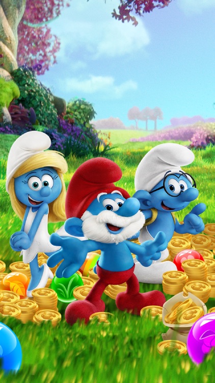 Os Smurfs: Bubble Shooter na App Store