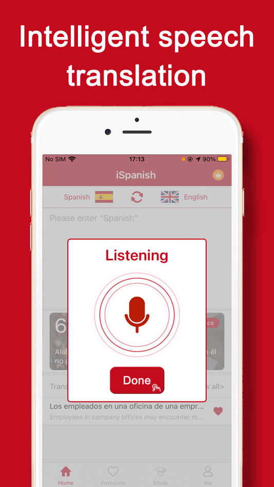 #4. iSpanish - Spanish Translator (iOS) 由: Shanghai Quentin network technology co. LTD