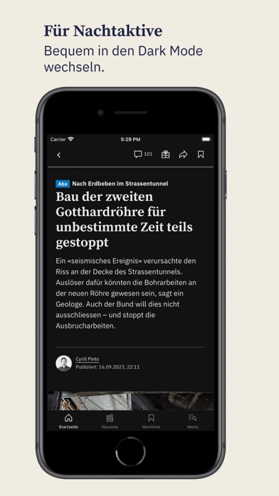 Tages-Anzeiger Nachrichten Screenshot