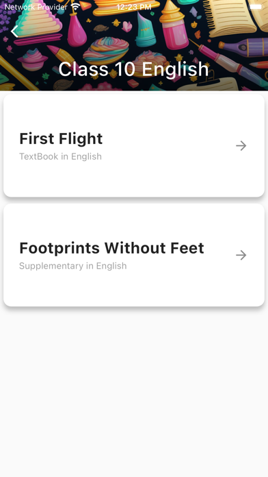 Class 10 English Solutions Screenshot