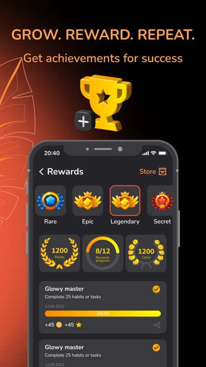 Glowy: Gamify Tasks and Habits screenshot-5