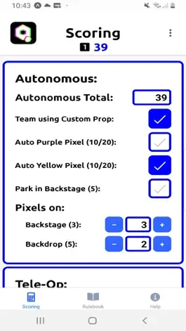 Game screenshot FTC CenterStage Scorer & Rules mod apk