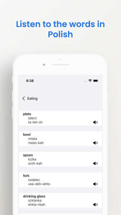 Polish Phrasebook Screenshot