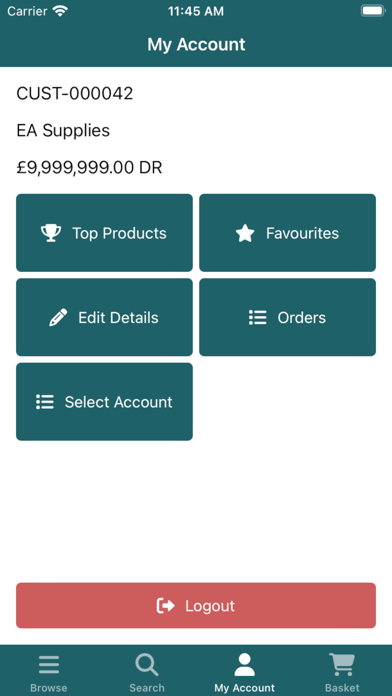 GOb2b® Ordering App Screenshot