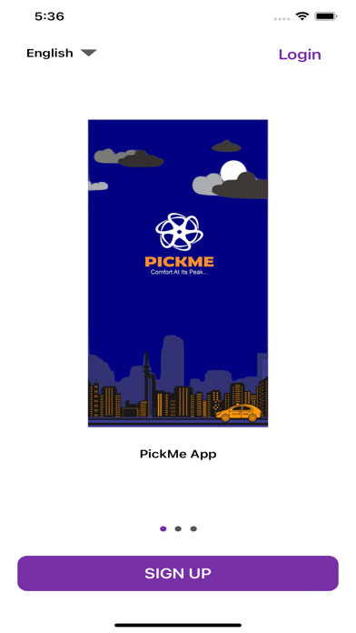 PickMe Cab Screenshot