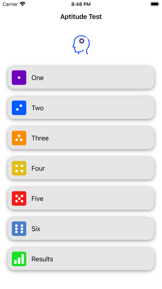 #1. Aptitude Test (iOS) Podle: Martin Tseng