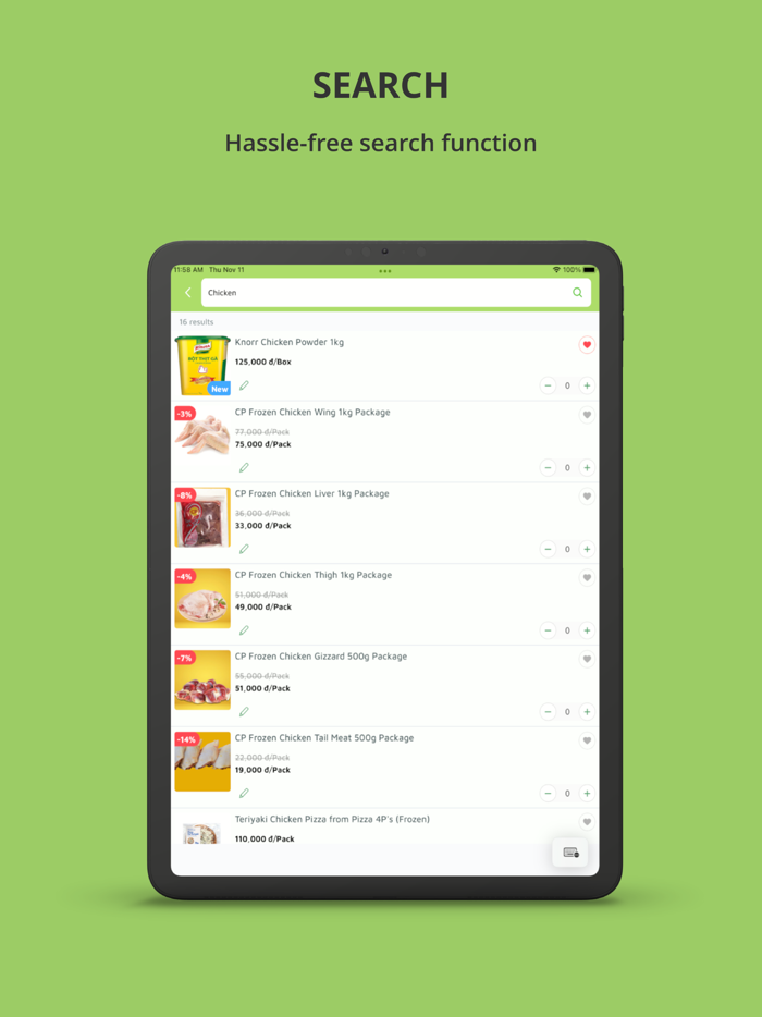 Kamereo 1 Food Supplier