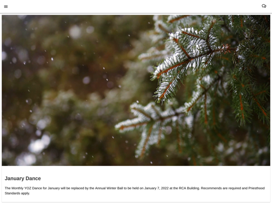 YOZ Events iPad screenshot 1 - Lifestyle app