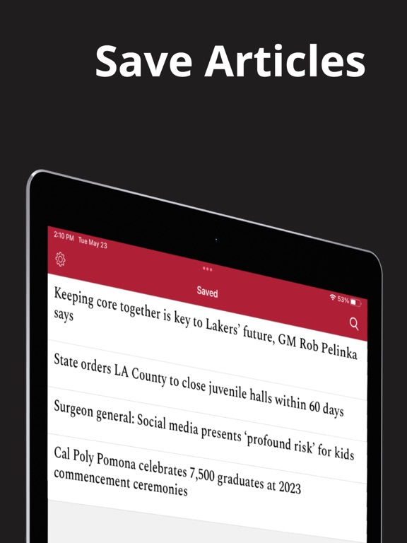 San Gabriel Valley Tribune iPad screenshot 4 - News app