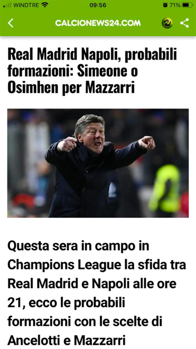 Calcio News-24 Screenshot