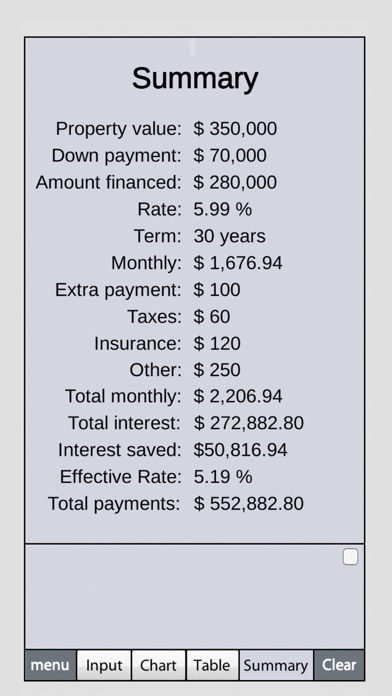 Mortgage Calculator 2.0 Screenshot