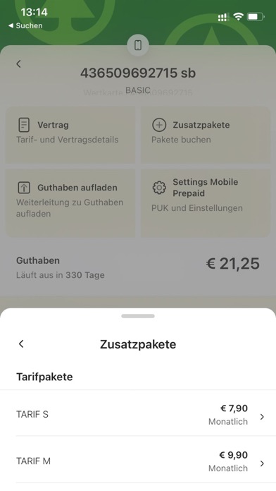 Mein S-BUDGET MOBILE Screenshot