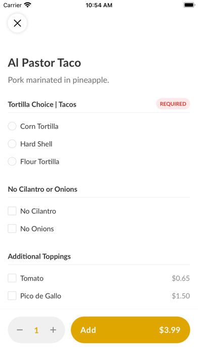 La Taqueria Boston Screenshot