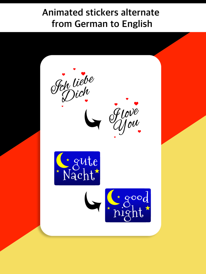 German-English Stickers