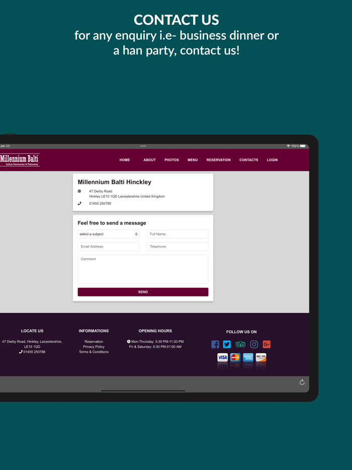 Millennium Balti Hinckley