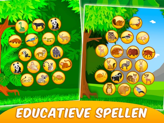 Woud: Dieren Kinder spelletjes iPad app afbeelding 6