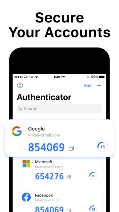 Authenticator App ' Screenshot