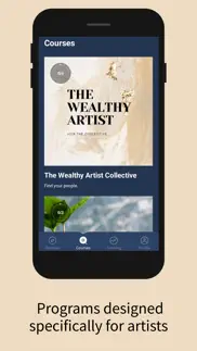 the wealthy artist collective iphone screenshot 2