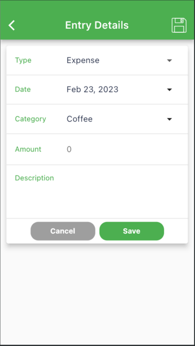 WhatsUp Money Manager Screenshot